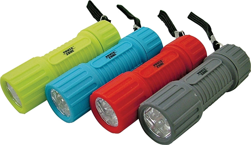 PowerZone FT-ORG18 Flashlight, AAA Battery, LED Lamp, 50 Lumens, 25 m Beam Distance, 12 hrs Run Time