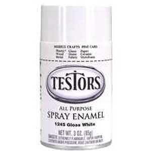 Testors 1245T Craft Paint, Gloss, White, 3 oz, Bottle