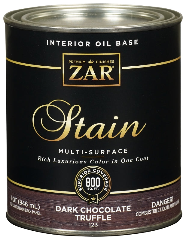 ZAR 12312 Wood Stain, Moorish Teak, Liquid, 1 qt, Can