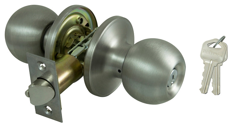 ProSource Entry Knob, Stainless Steel, KW1, KA3 Keyway, 3 Grade