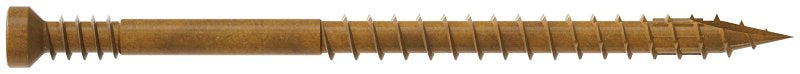 Simpson Strong-Tie FT07212R400 Finishing Trim Screw, #7 Thread, 2-1/2 in L, Serrated Thread, Trim Head, 400