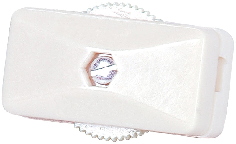 Eaton Wiring Devices BP410W-SP-C Cord Switch, 3 A, 120 V, Screw Terminal, White