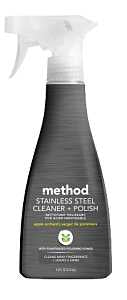 method Steel For Real 84 Stainless Steel Polish, 12 oz Spray Bottle, Apple Orchard