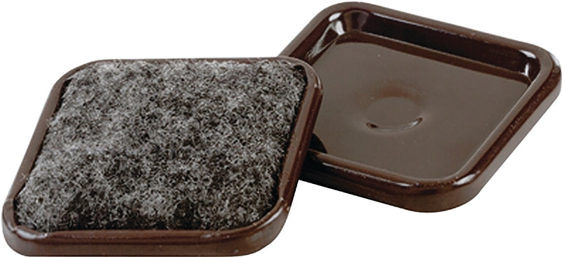 Shepherd Hardware 9080 Caster Cup, Brown, 4/PK