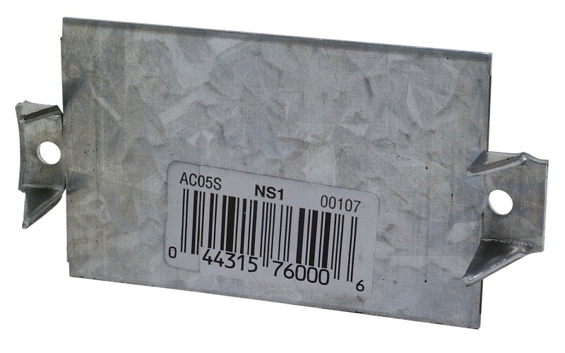 Simpson Strong-Tie NS NS1 Stopper, 14 ga Gauge, Steel, Galvanized/Zinc