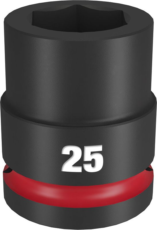 Milwaukee SHOCKWAVE Impact Duty Series 49-66-6368 Shallow Impact Socket, 30 mm Socket, 3/4 in Drive, Square Drive