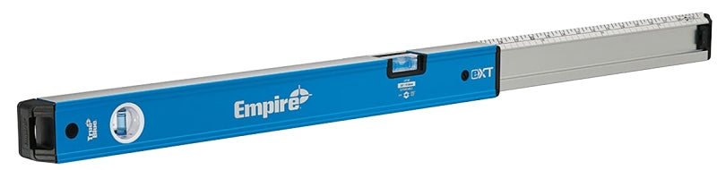 Empire Level True Blue eXT Series EXT78 Extendable Box Level, 48 in L, 2-Vial, Aluminum, Blue