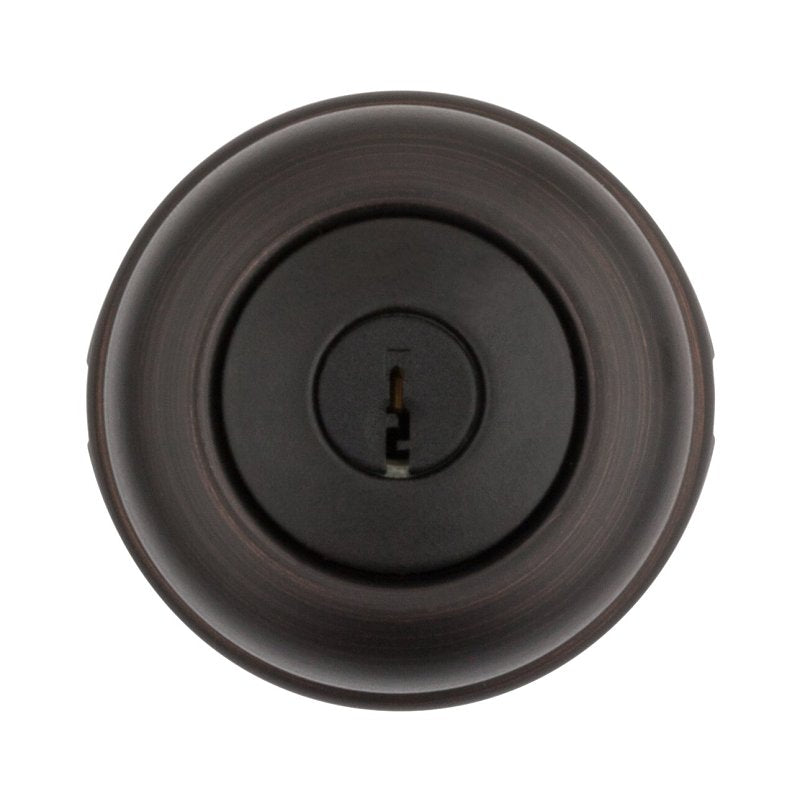 Kwikset 400CV 11P 6AL RCS K3 Entry Knob, Venetian Bronze, Zinc, KW1 Keyway, Re-Key Technology: Smartkey, Residential