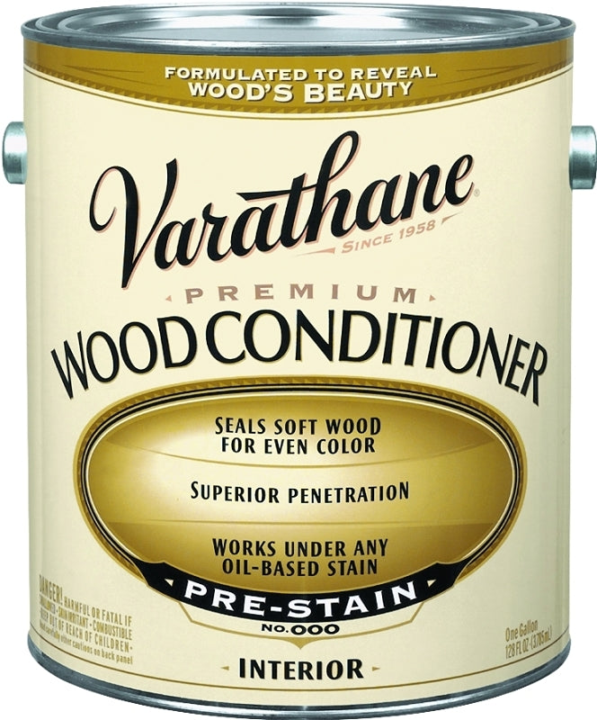 Varathane 211774 Premium Wood Conditioner, Clear, Liquid, 1 gal, Can