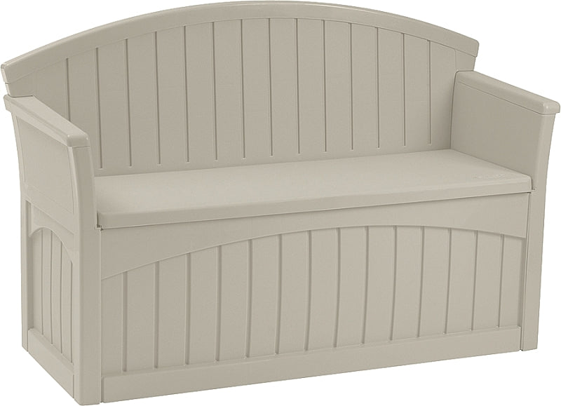 Suncast PB6700 Patio Bench, 52-3/4 in W, 21 in D, 34-1/2 in H, Resin Seat