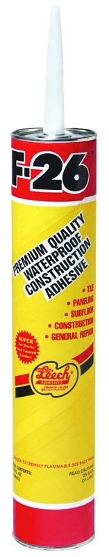 Leech Adhesives F26-34 Construction Adhesive, Beige, 28 fl-oz Cartridge