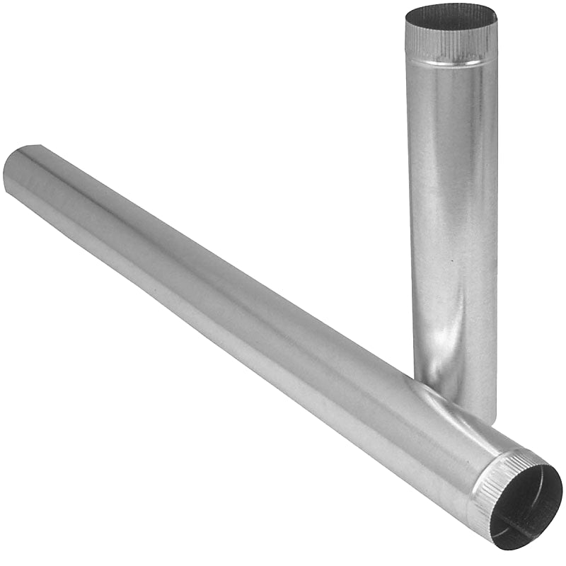 Imperial GV0366 Round Pipe, 5 in Dia, 15 in L, Galvanized Steel