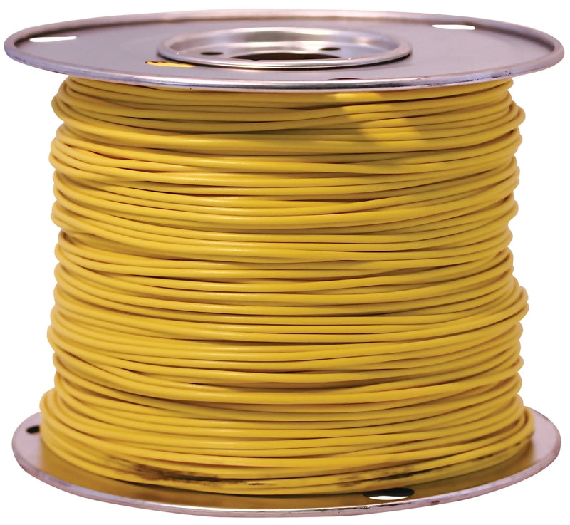 CCI 55843823 Primary Wire, 18 AWG Wire, 1-Conductor, 60 VDC, Copper Conductor, Yellow Sheath, 100 ft L