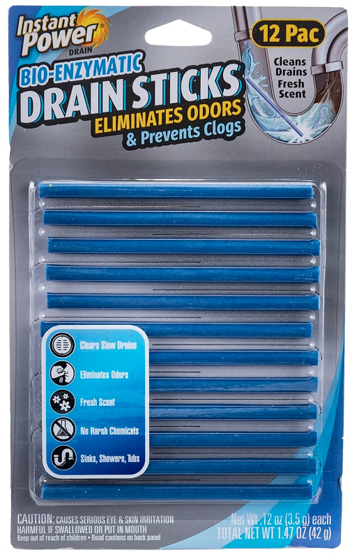 Instant Power 1507 Bio-Enzymatic Drain Stick, Solid