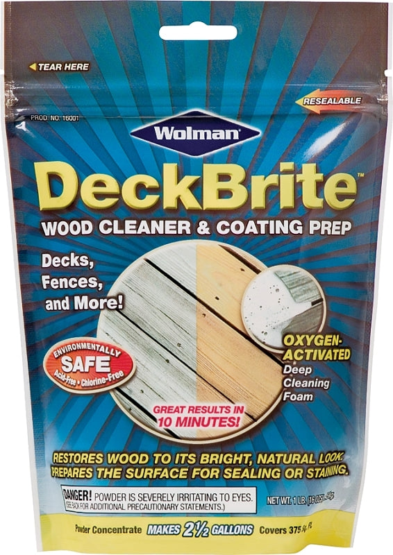 Wolman 16001 Cleaner and Coating Prep, Solid, Characteristic, 1 lb, Pouch