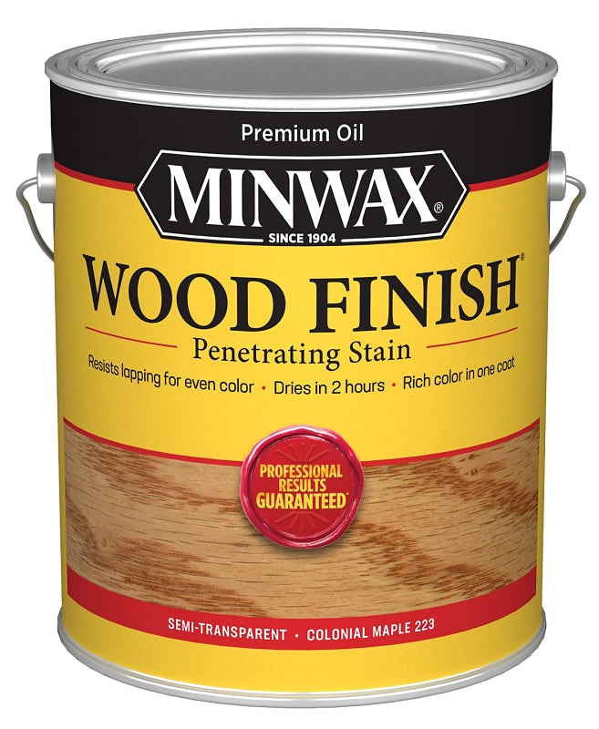 Minwax 71005000 Wood Stain, Colonial Maple, Liquid, 1 gal, Can