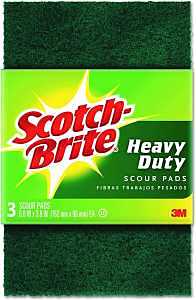 Scotch-Brite 226-5 Heavy-Duty Scour Pad, 6 in L, 3.8 in W