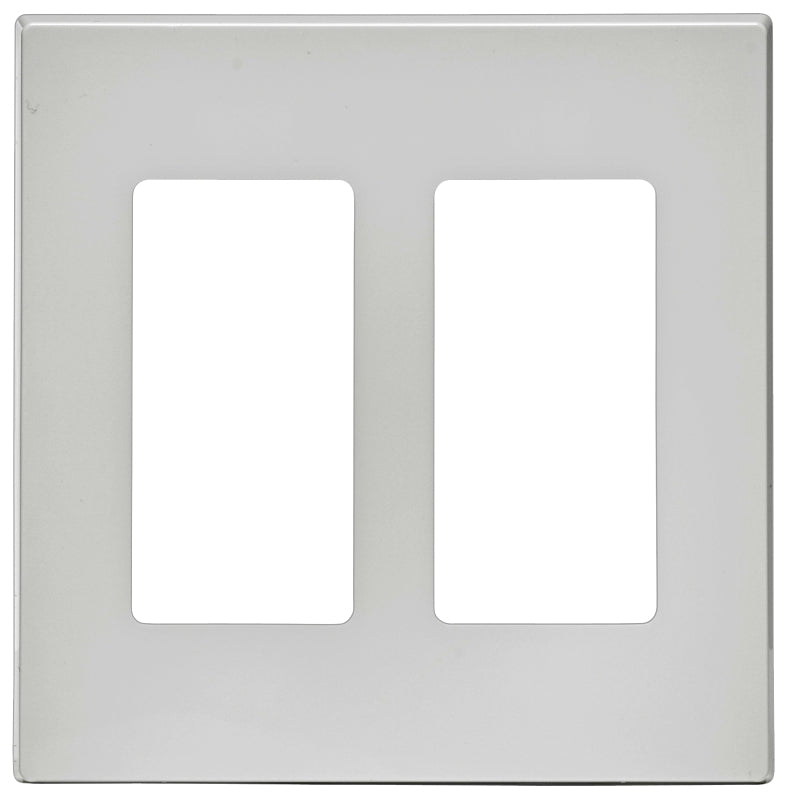 Leviton C42-80309-00W Wallplate, 2 -Gang, Polycarbonate, White