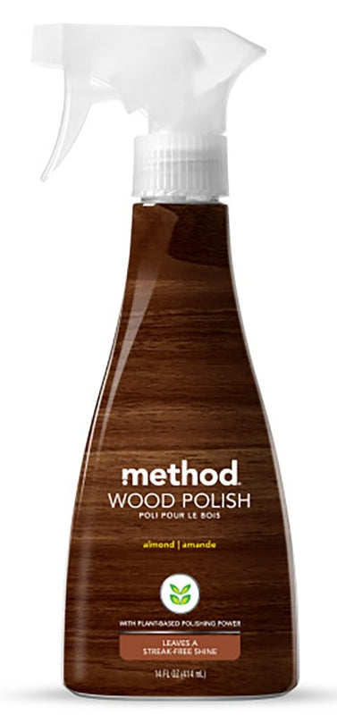 method Wood for Good 86 Polish, 12 oz, Translucent Amber, Liquid, Almond