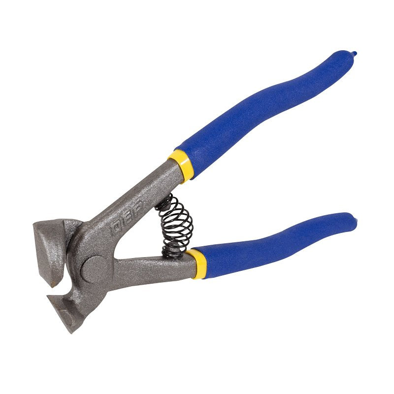 QEP 10003 Tile Nipper, 1/8 to 1/4 in Cutting Capacity, 5/8 in W Jaw, Contoured, Coated Grip Handle