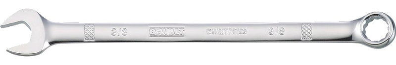 DeWALT DWMT72193OSP Combination Wrench, SAE, 3/8 in Head, 5-5/32 in L, 12-Point, Chrome, Comfort-Grip Handle