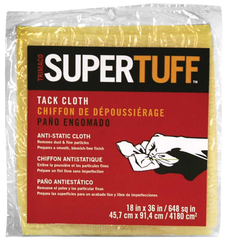 Trimaco SUPERTUFF 10501 Tack Cloth, 18 in L, 36 in W, Cotton