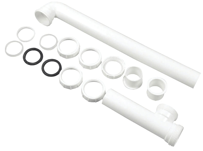 Danco 94008 End Outlet Waste Drain Pipe, 1-1/2 in, Slip, Plastic, White