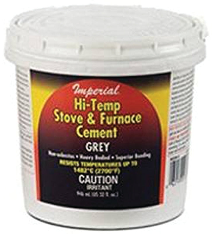 Imperial KK0069-A Stove and Furnace Cement, 24 oz Tub