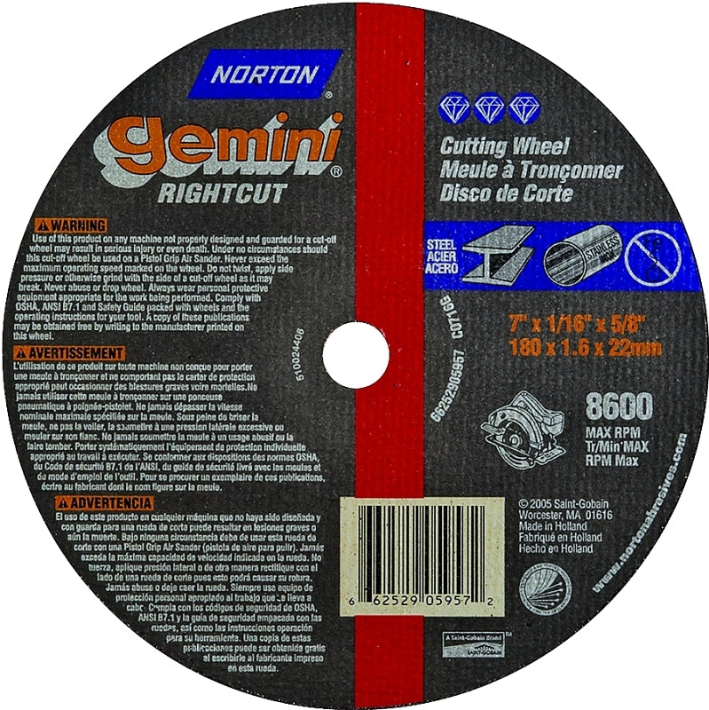 05957 CUTOFF WHEEL 7IN ALOX