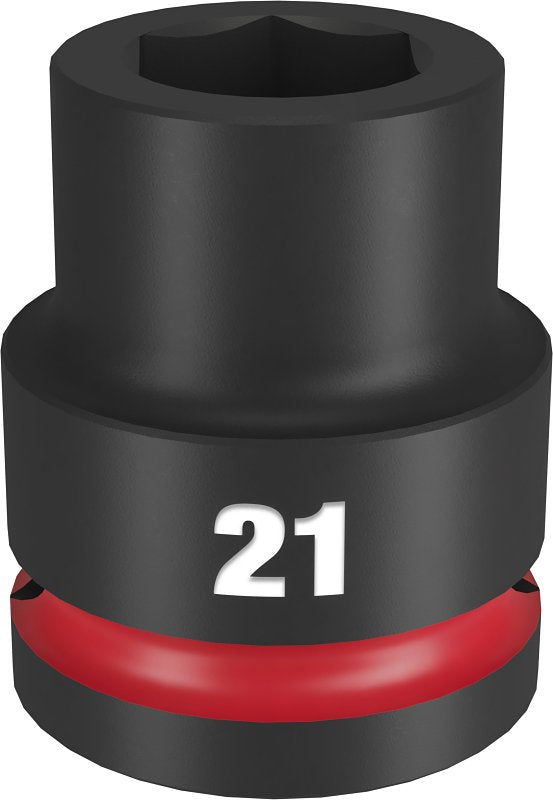 Milwaukee SHOCKWAVE Impact Duty Series 49-66-6363 Shallow Impact Socket, 25 mm Socket, 3/4 in Drive, Square Drive