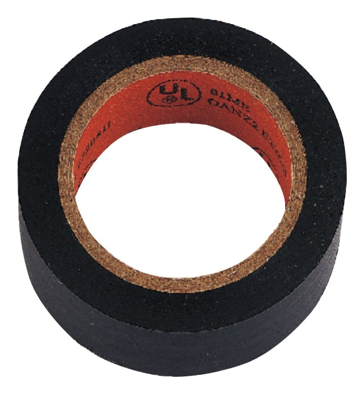 ProSource W501D Electrical Tape, 30 ft L, 0.75 in W, PVC Backing, Black