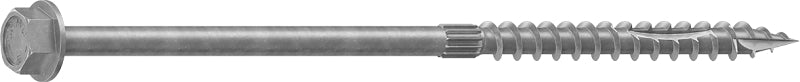 Camo 0368249 Structural Screw, 1/4 in Thread, 6 in L, Hex Head, Hex Drive, Sharp Point, Hot-Dipped Galvanized, 250