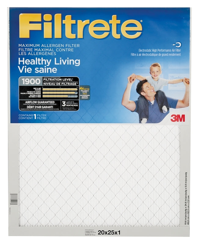 3M MA03DC-6-C-6/CS Air Filter, 20 in L, 25 in W, 1900 MPR