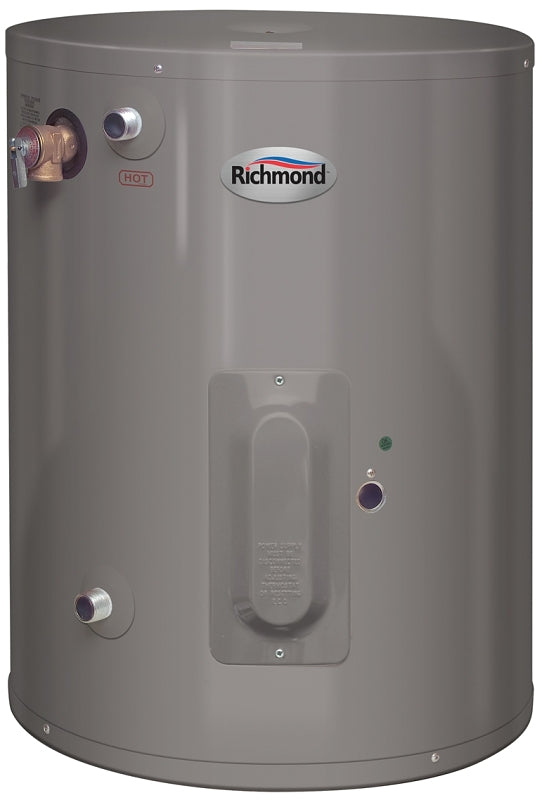 Richmond Essential Series 6EP30-S Electric Water Heater, 120 V, 2000 W, 30 gal Tank, 0.9 Energy Efficiency