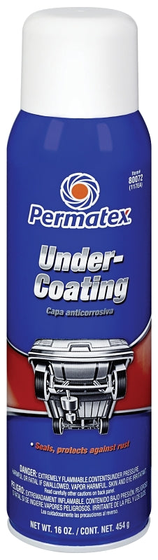 Permatex 80072 Undercoating, 20 oz Aerosol Can, Liquid