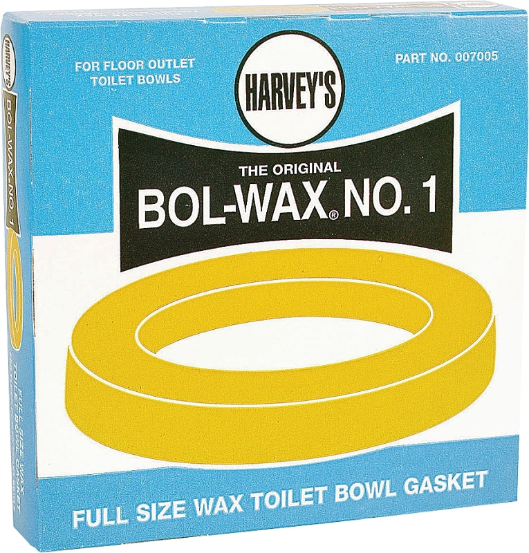 Harvey 7005-48 Wax Ring, 5-1/2 in Dia, Brown, For: 3 in and 4 in Waste Lines