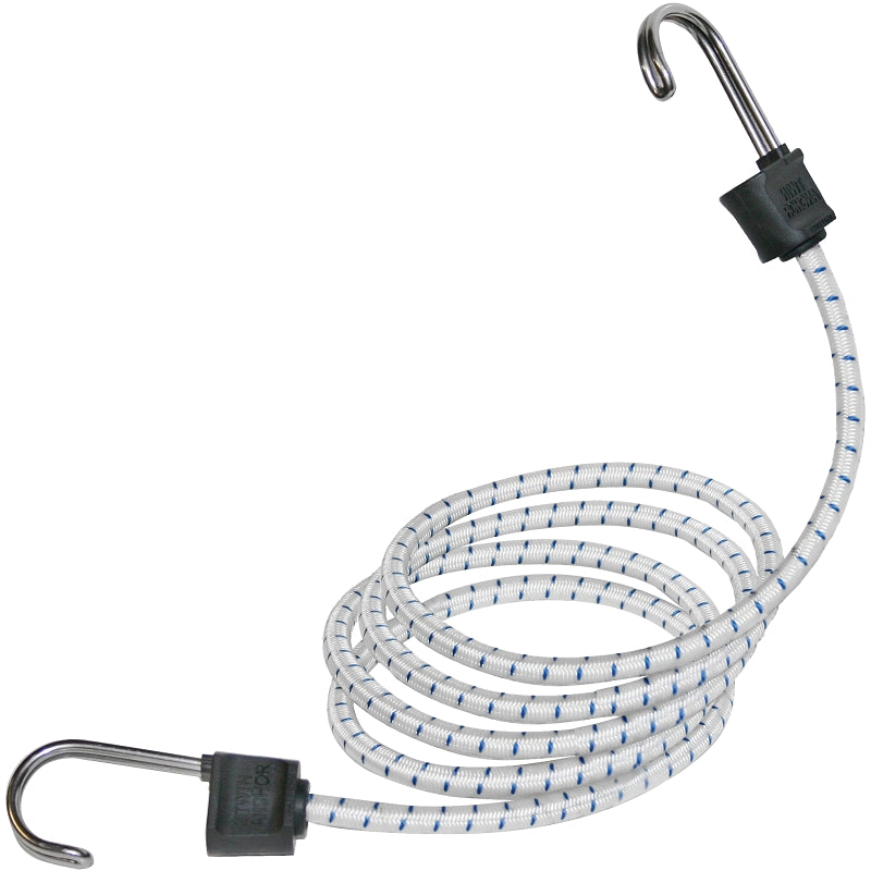 Keeper Twin Anchor 06280 Bungee Cord, 48 in L, Rubber, Hook End