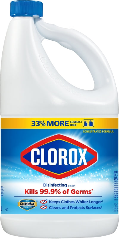 Clorox 32263 Regular Bleach, 81 oz, Liquid, Bleach