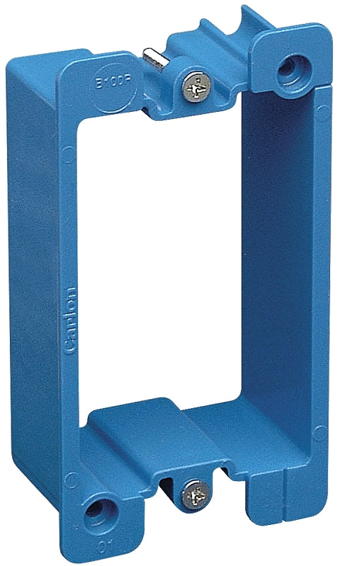 Carlon B1MGEXT-2 Box Extender, 3-1/4 in L, 2-1/4 in W, 1 -Gang, PVC, Blue