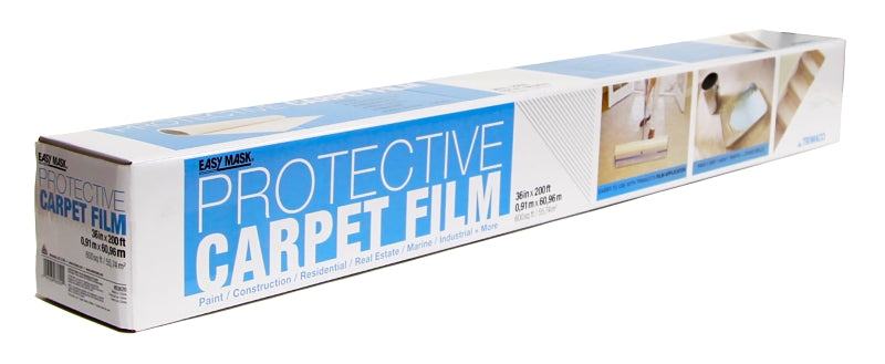 Trimaco 63620 Protective Carpet Film, 200 ft L, 36 in W, Plastic, Clear