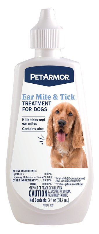 PetArmor SG02588 Ear Mite and Tick Treatment, 3 oz