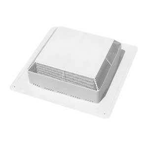 Duraflo 60PRO50G Roof Vent, 18-23/64 in OAW, 50 sq-in Net Free Ventilating Area, Polypropylene, Gray