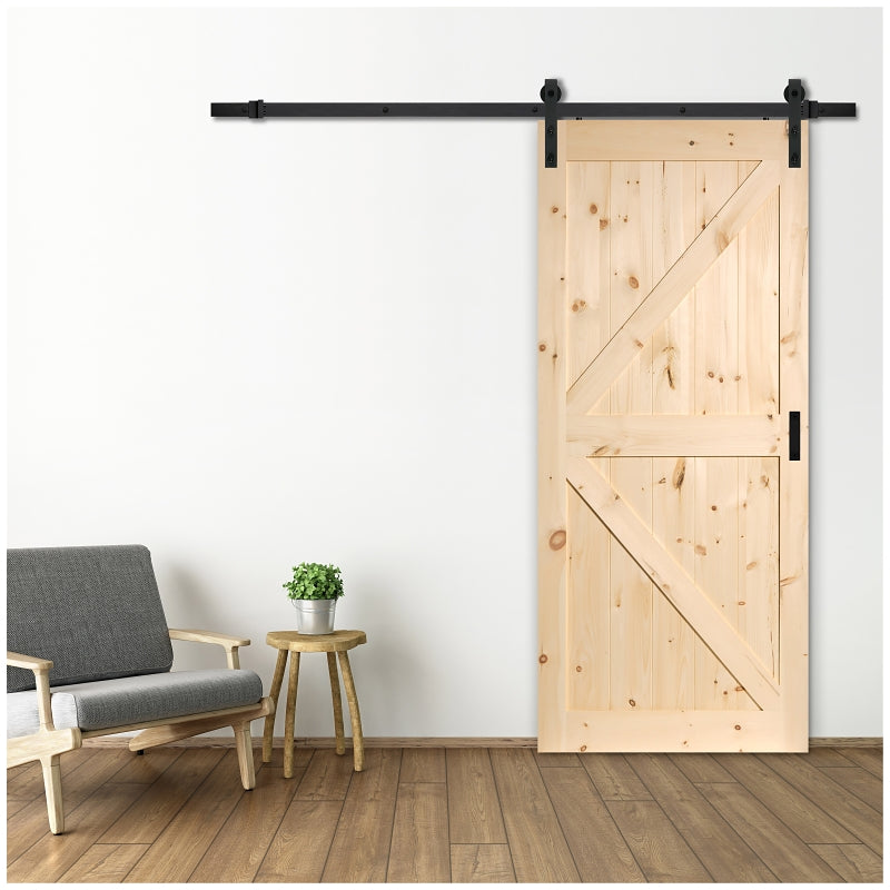 RENIN ES52-B1-PN-1PN-03 Barn Door, Pine Door