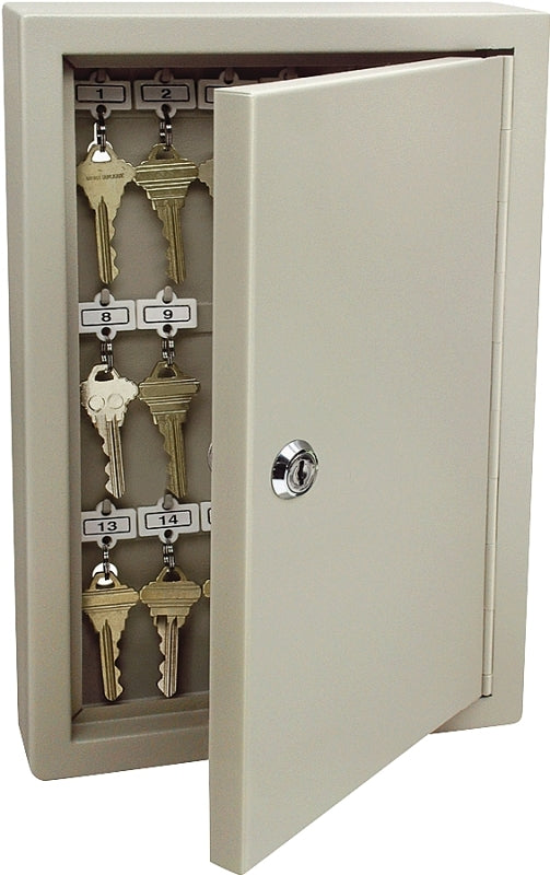 Kidde 001801 Key Cabinet, Steel, Clay, 8.11 in W, 12.04 in H, 3.19 in D