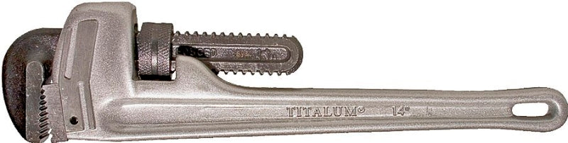 Superior Tool 04814 Pipe Wrench, 2 in Jaw, 14 in L, Straight Jaw, Aluminum, Epoxy-Coated