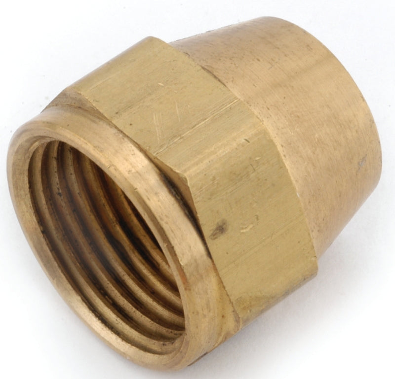 Anderson Metals 754014-10 Short Nut, 5/8 in, Flare, Brass