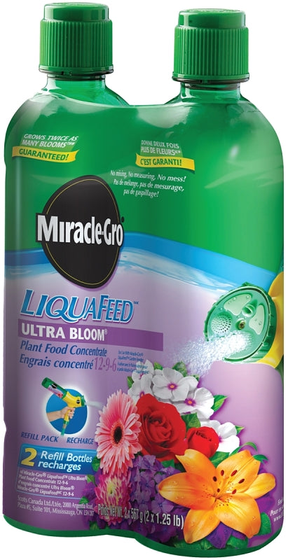 Miracle-Gro 110615 Plant Food Refill, 567 g Bottle, Liquid, 12-9-6 N-P-K Ratio