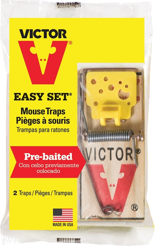 M035TRI EASY SET MOUSE TRAP2PK