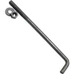 ProFIT AG5810 Anchor Bolt, 10 in L, Steel, Galvanized, 25/PK