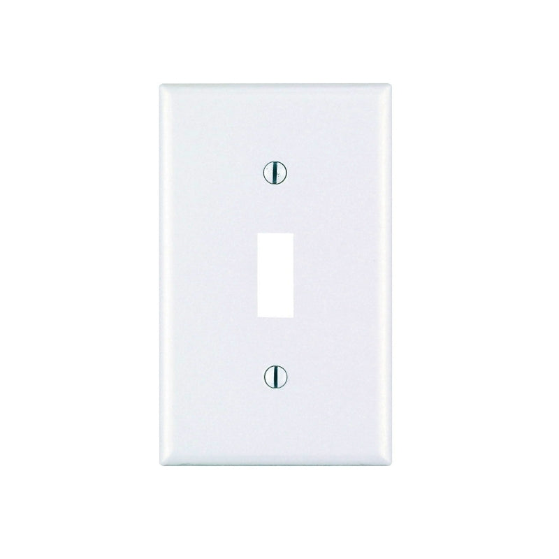 Leviton M56-78001-TMP Wallplate, 4-1/2 in L, 2-3/4 in W, 1 -Gang, Thermoset, Light Almond, Smooth